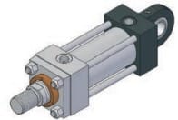 Hydraulic cylinder mounting ISO 6020/2 — spherical rod eye MP5 (D)