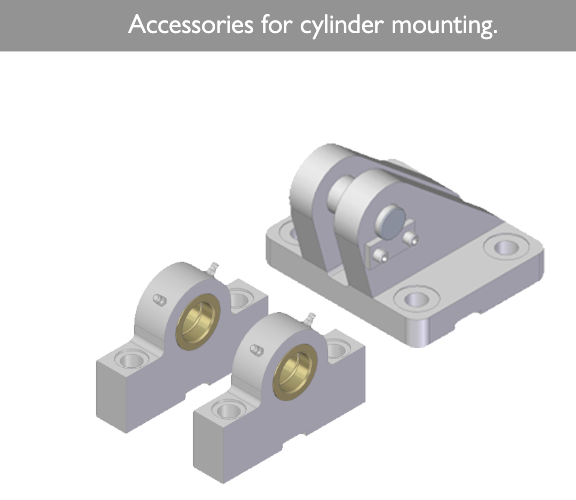 Příslušenství k uchycení hydraulických válců